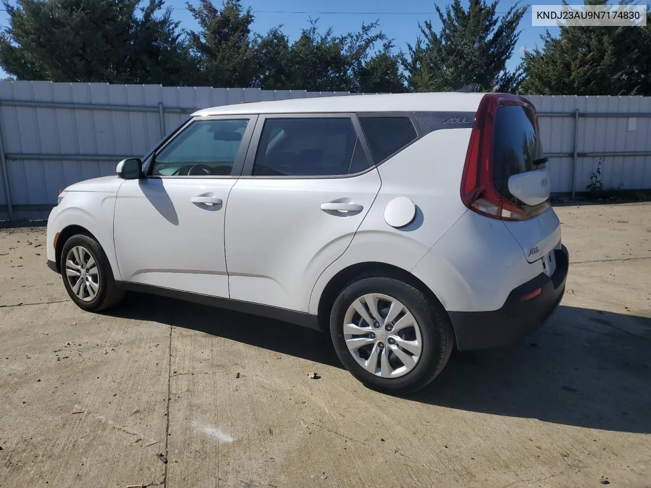 2022 Kia Soul Lx VIN: KNDJ23AU9N7174830 Lot: 75339494