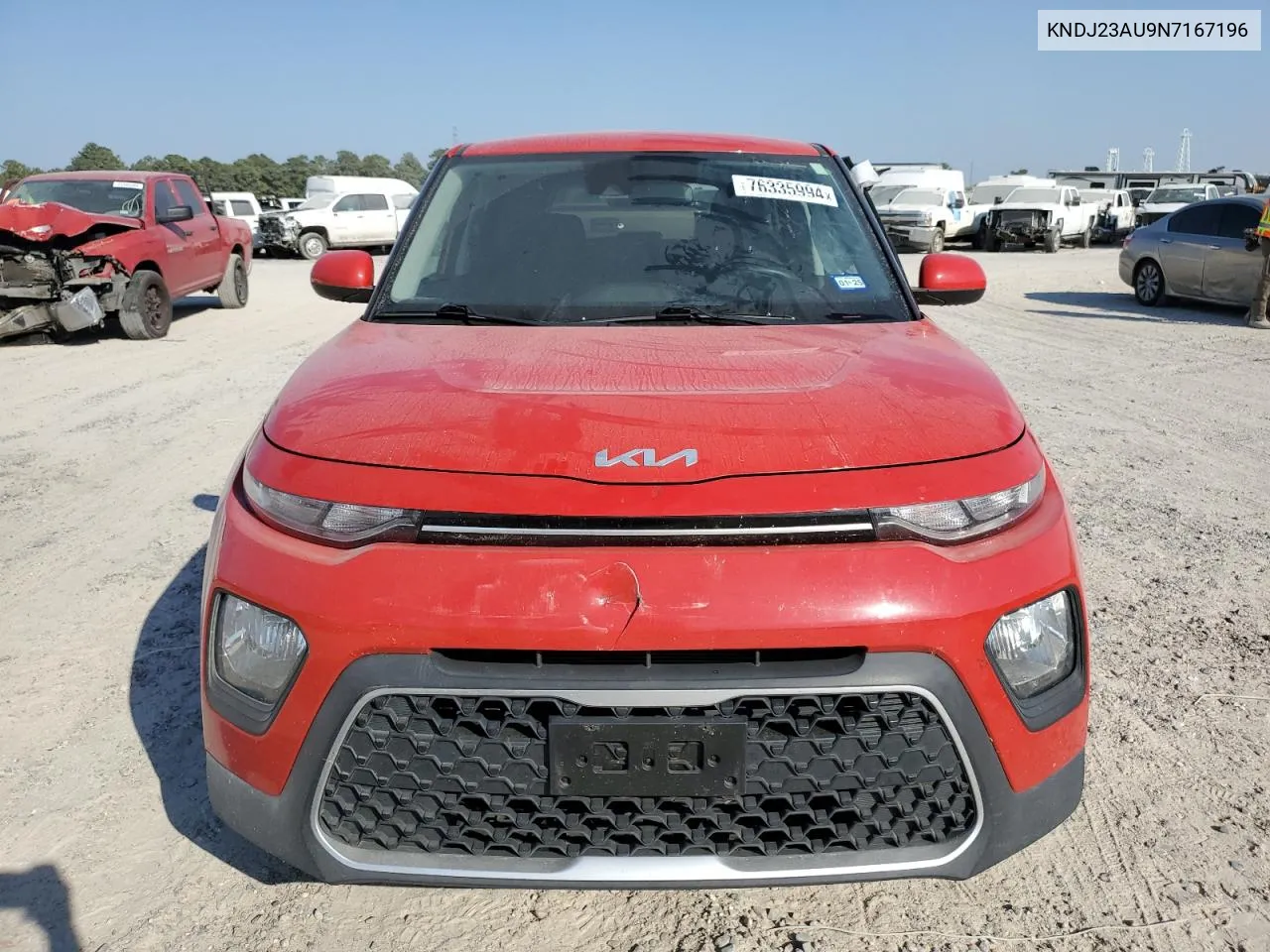 2022 Kia Soul Lx VIN: KNDJ23AU9N7167196 Lot: 76335994