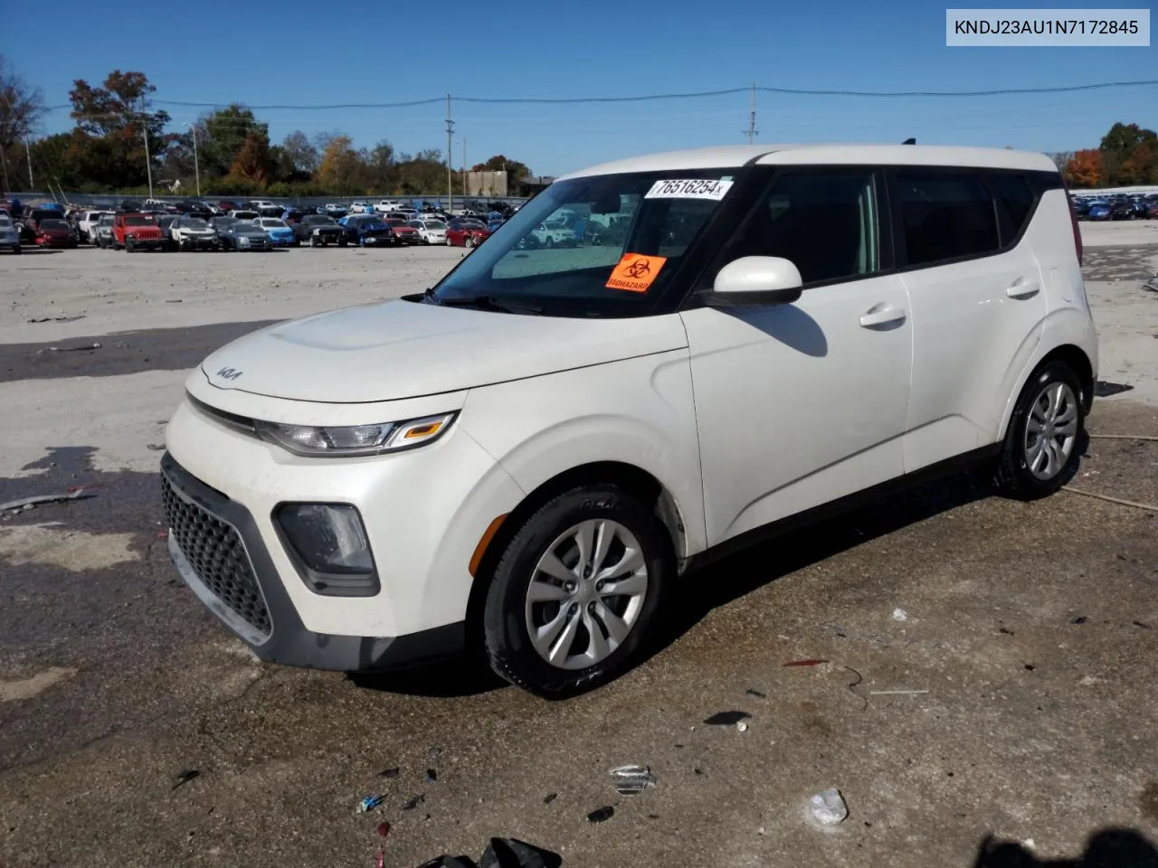 2022 Kia Soul Lx VIN: KNDJ23AU1N7172845 Lot: 76516254