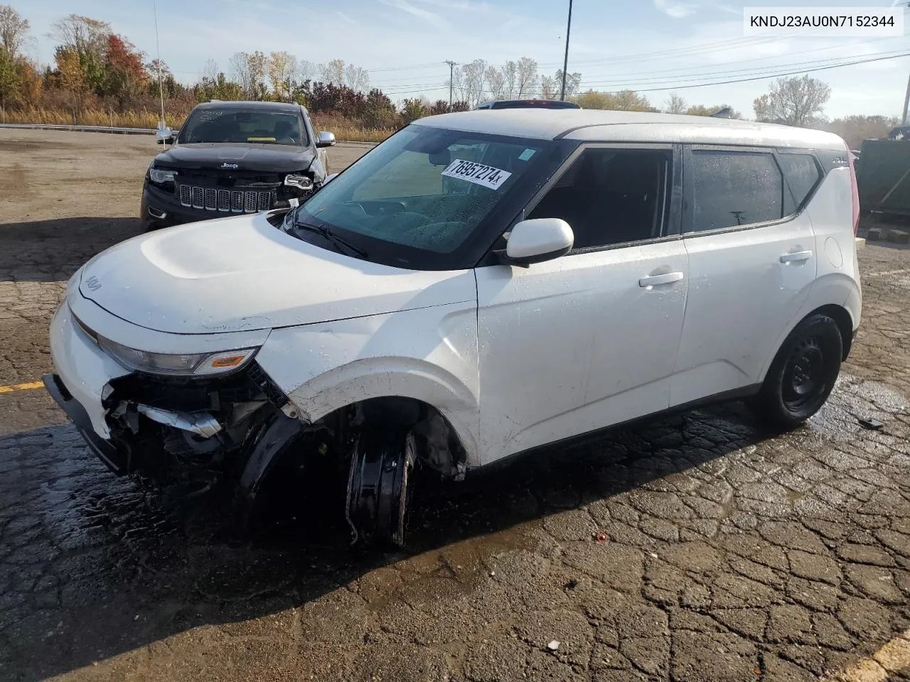 2022 Kia Soul Lx VIN: KNDJ23AU0N7152344 Lot: 76957274