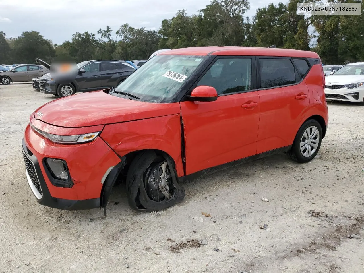 2022 Kia Soul Lx VIN: KNDJ23AU3N7182387 Lot: 79738304