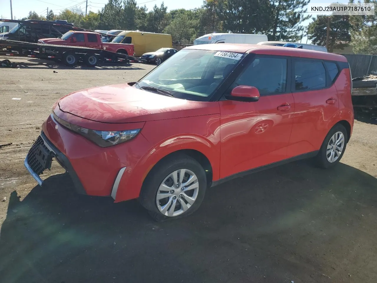 2023 Kia Soul Lx VIN: KNDJ23AU1P7187610 Lot: 71567054