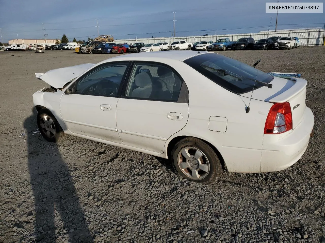 2002 Kia Spectra Gs VIN: KNAFB161025073897 Lot: 77258114