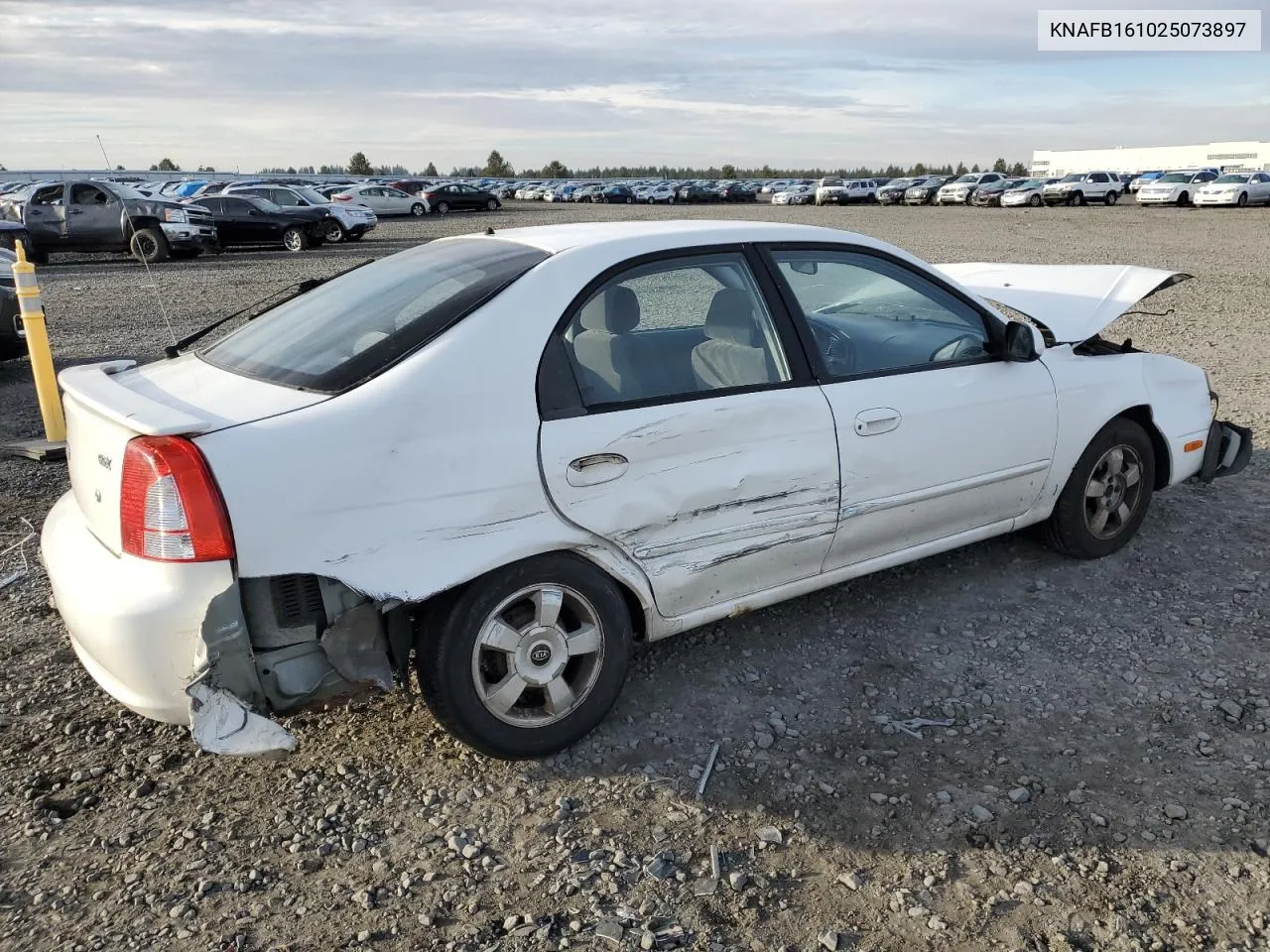 2002 Kia Spectra Gs VIN: KNAFB161025073897 Lot: 77258114