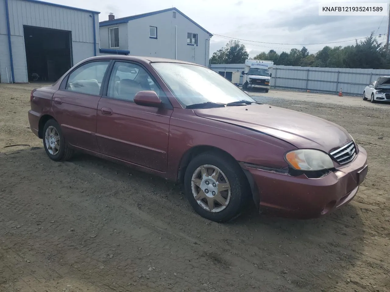 2003 Kia Spectra Base VIN: KNAFB121935241589 Lot: 71933194