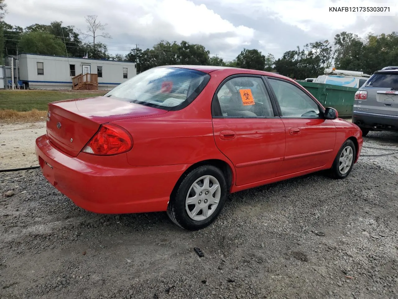 2003 Kia Spectra Base VIN: KNAFB121735303071 Lot: 79352594