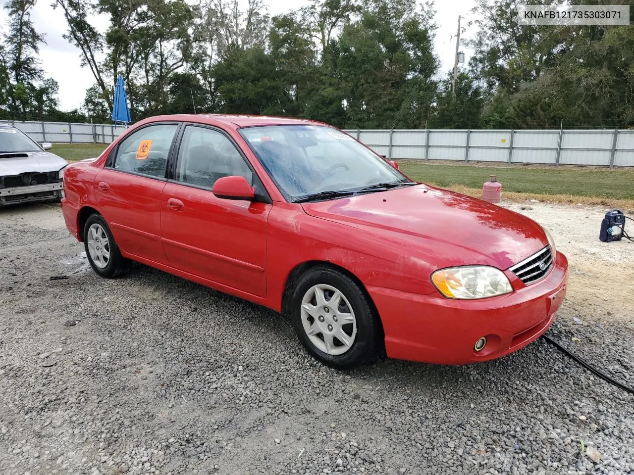 2003 Kia Spectra Base VIN: KNAFB121735303071 Lot: 79352594