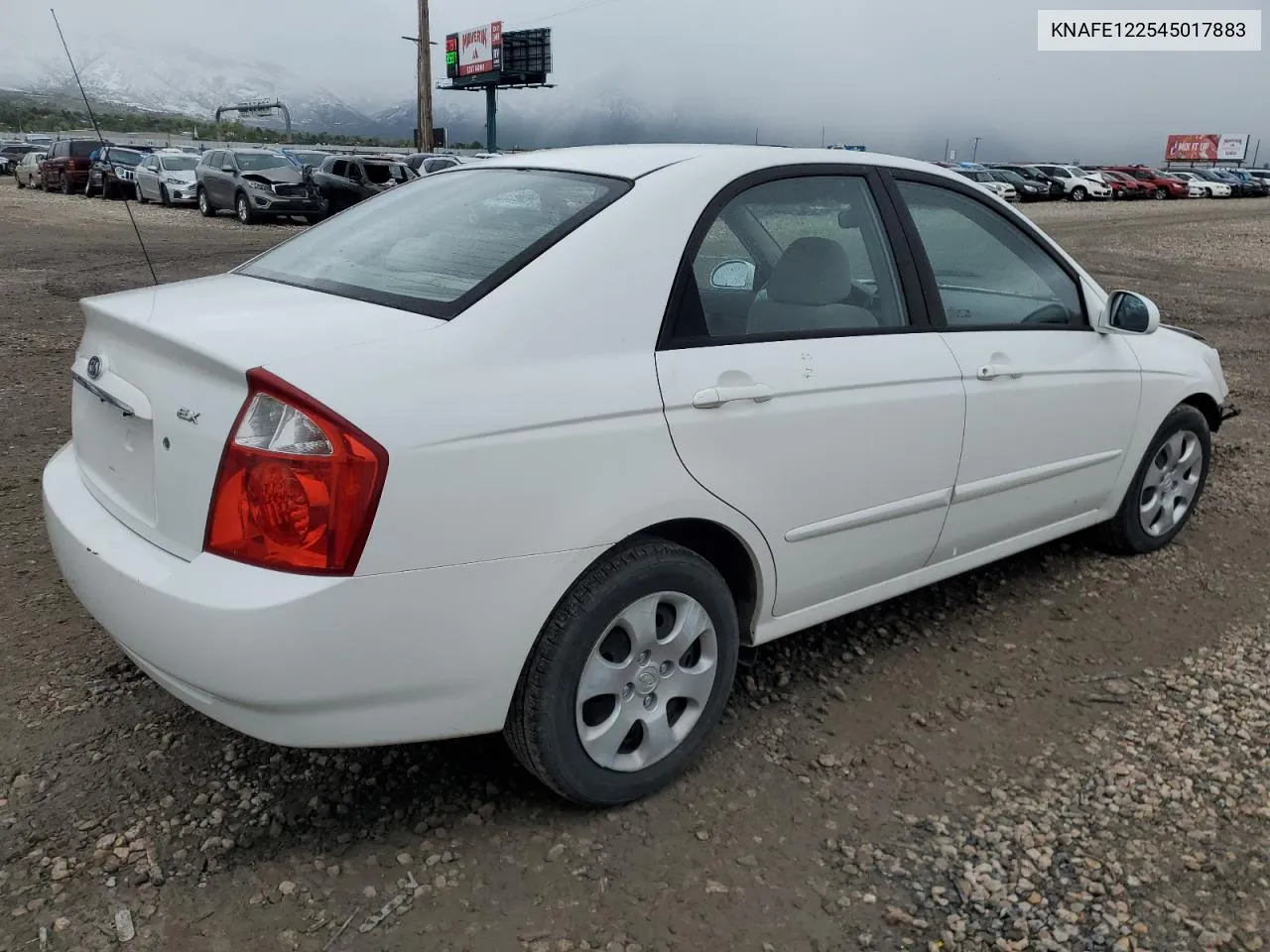 2004 Kia Spectra Lx VIN: KNAFE122545017883 Lot: 54033034