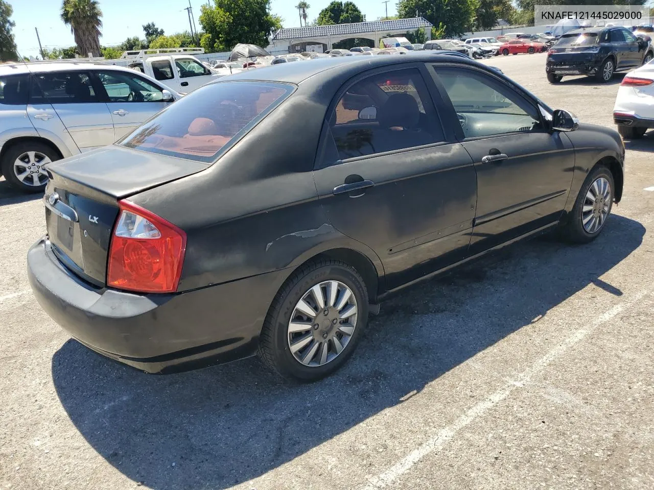 2004 Kia Spectra Lx VIN: KNAFE121445029000 Lot: 65992614