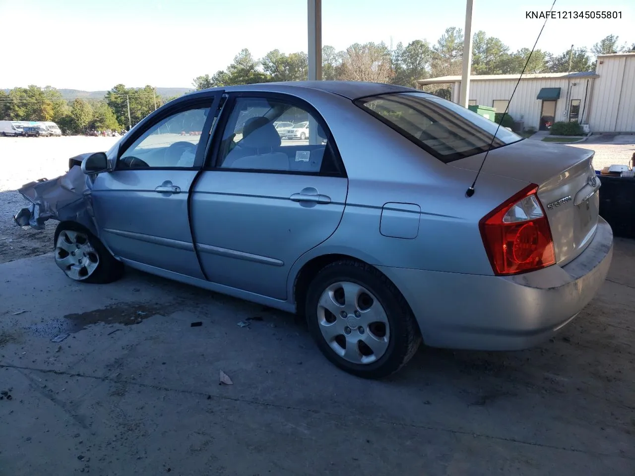 2004 Kia Spectra Lx VIN: KNAFE121345055801 Lot: 75844614