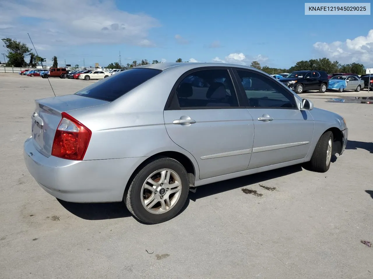 2004 Kia Spectra Lx VIN: KNAFE121945029025 Lot: 77131394