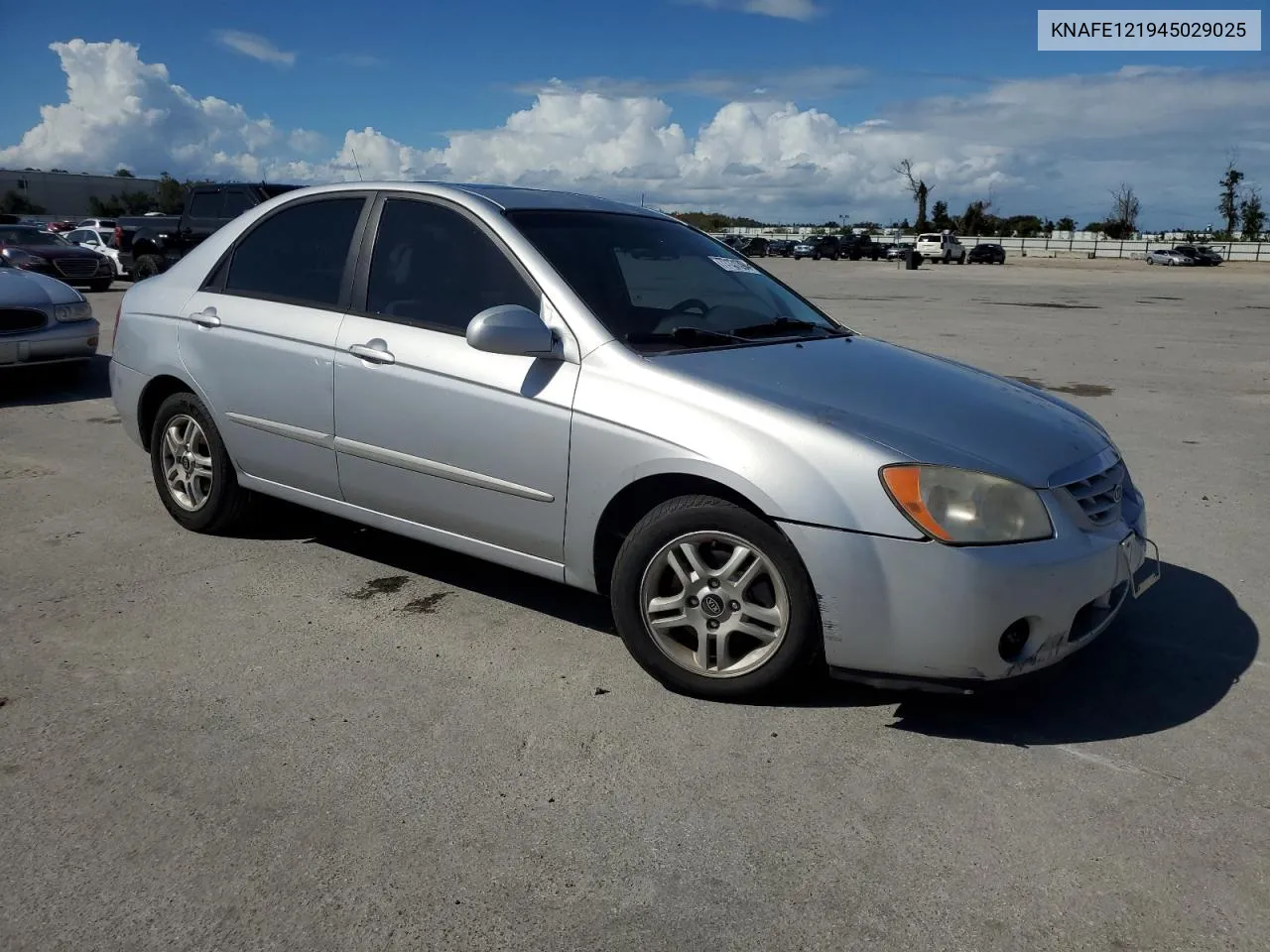 2004 Kia Spectra Lx VIN: KNAFE121945029025 Lot: 77131394