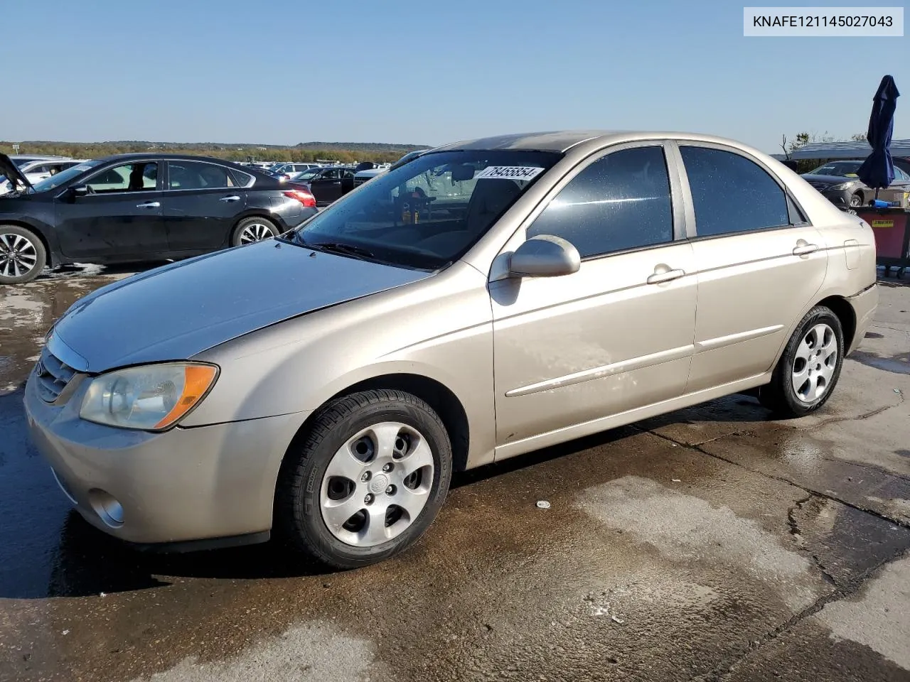 2004 Kia Spectra Lx VIN: KNAFE121145027043 Lot: 78455854