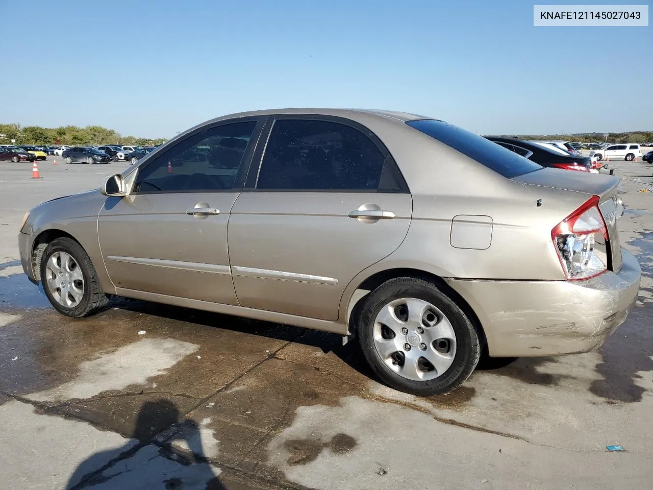 2004 Kia Spectra Lx VIN: KNAFE121145027043 Lot: 78455854