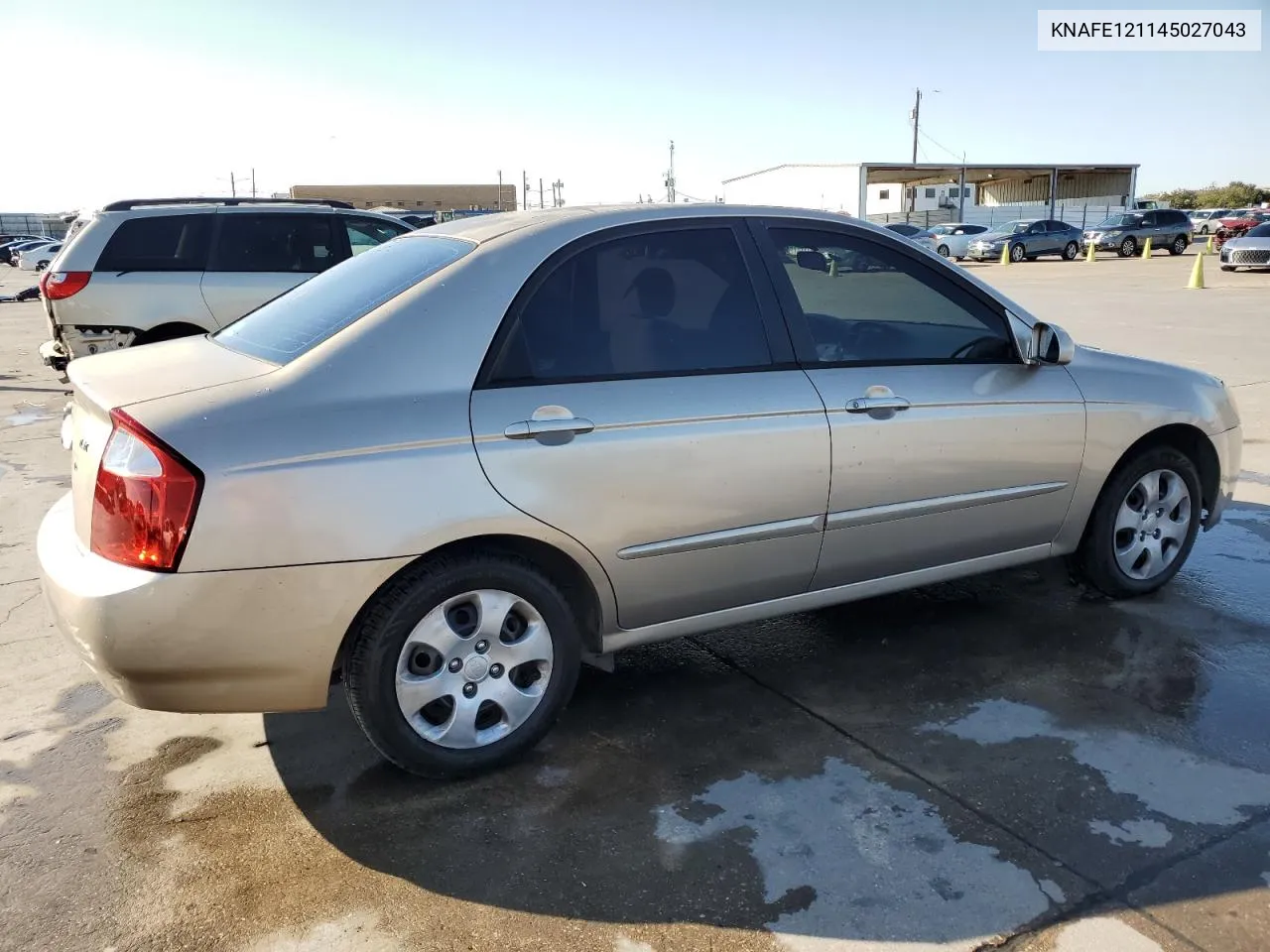 2004 Kia Spectra Lx VIN: KNAFE121145027043 Lot: 78455854