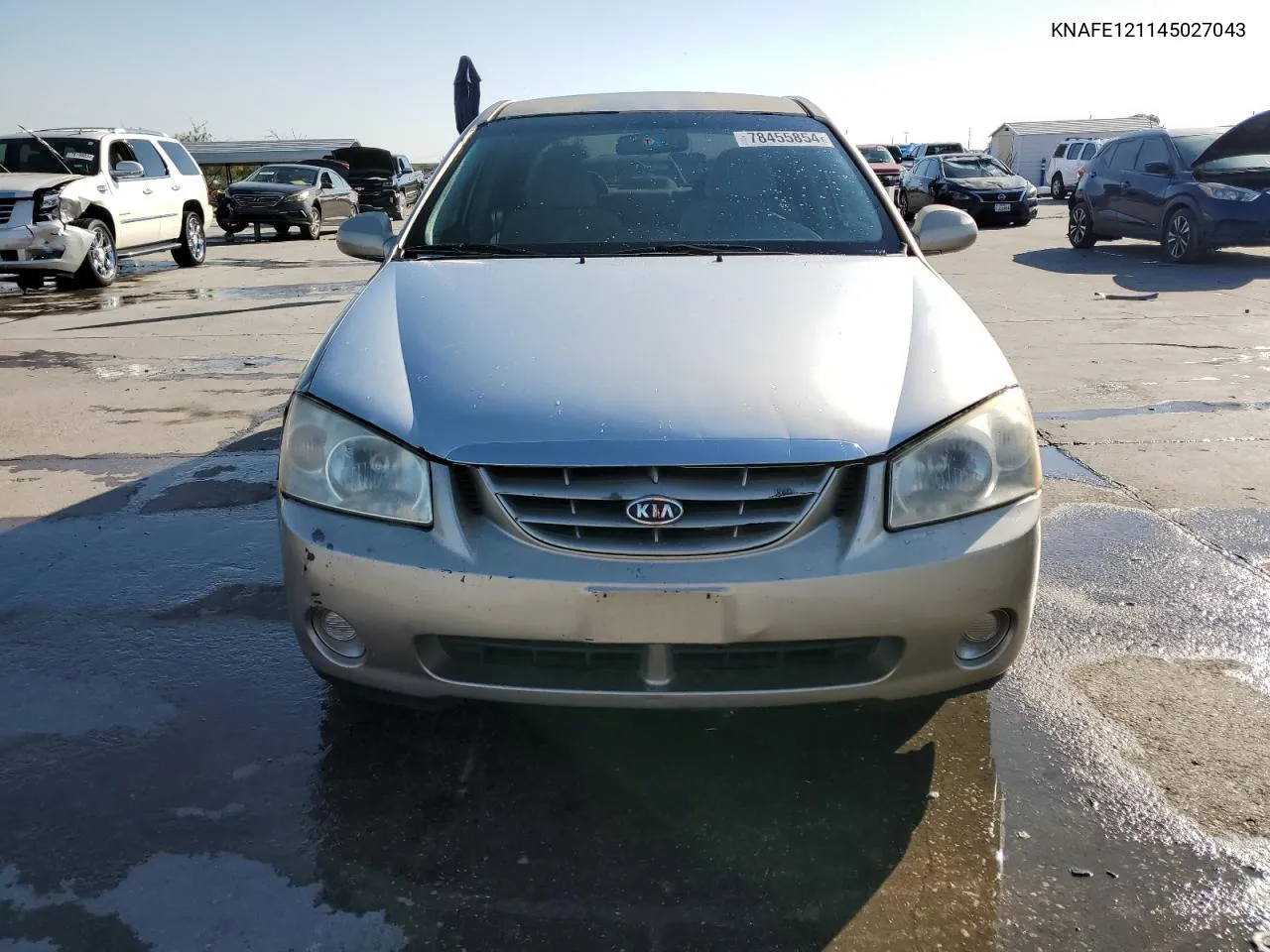 2004 Kia Spectra Lx VIN: KNAFE121145027043 Lot: 78455854