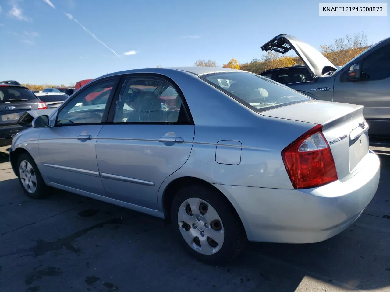 2004 Kia Spectra Lx VIN: KNAFE121245008873 Lot: 78714914