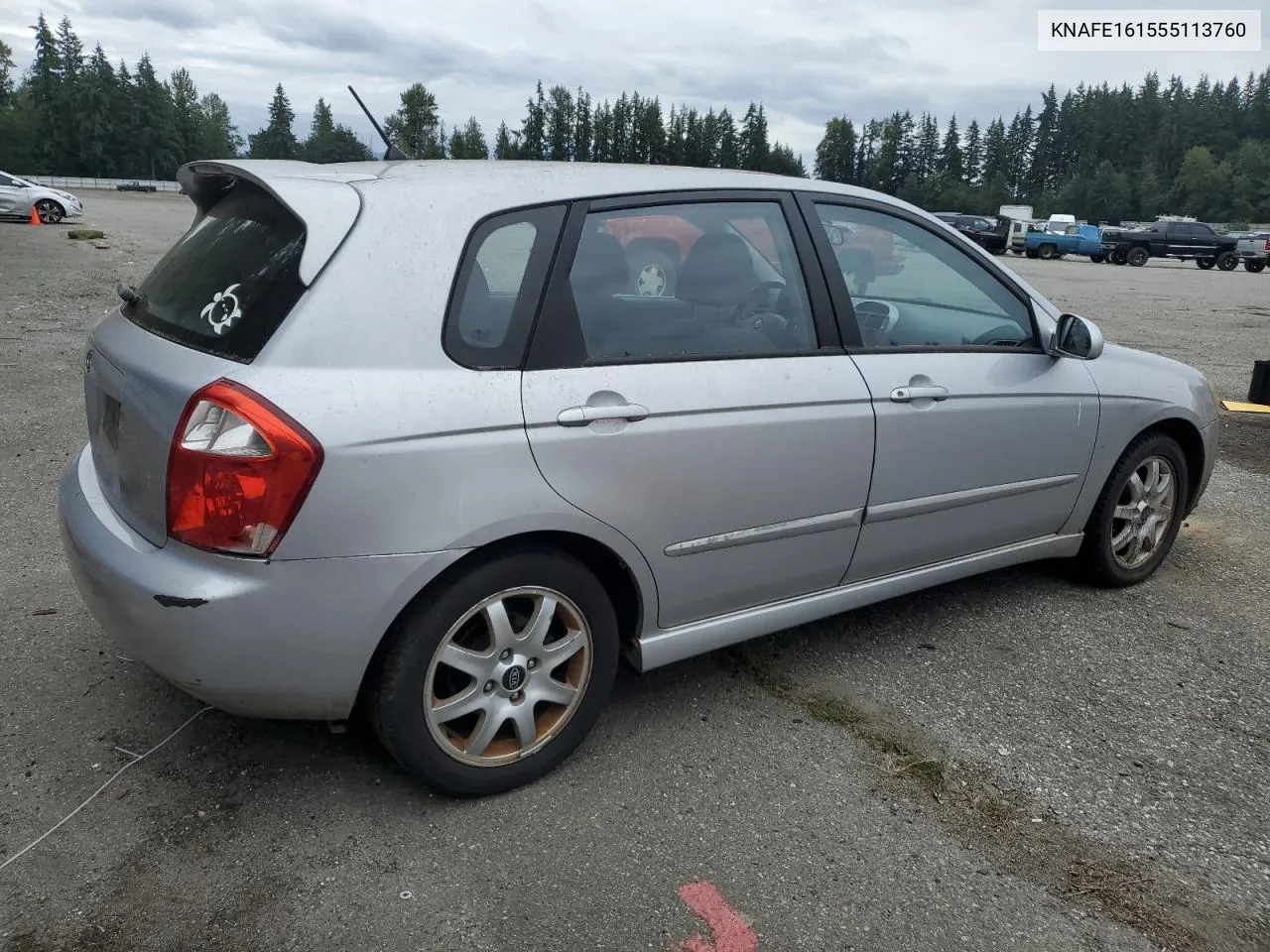 2005 Kia Spectra5 VIN: KNAFE161555113760 Lot: 67147674