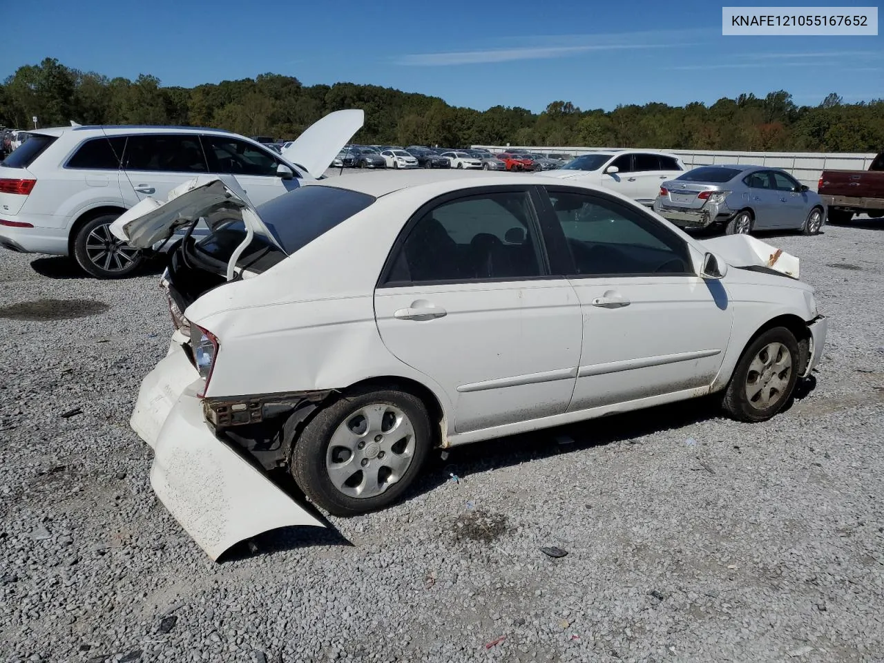 2005 Kia Spectra Lx VIN: KNAFE121055167652 Lot: 72753994