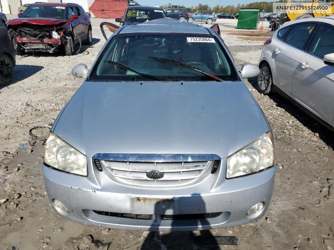 2005 Kia Spectra Lx VIN: KNAFE121955124900 Lot: 75235864