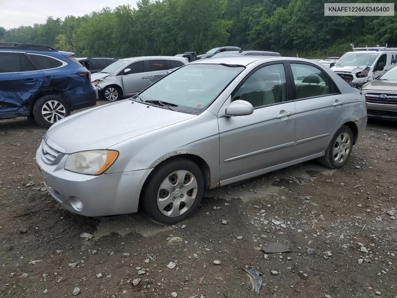 2006 Kia Spectra Lx VIN: KNAFE122665345400 Lot: 65040844