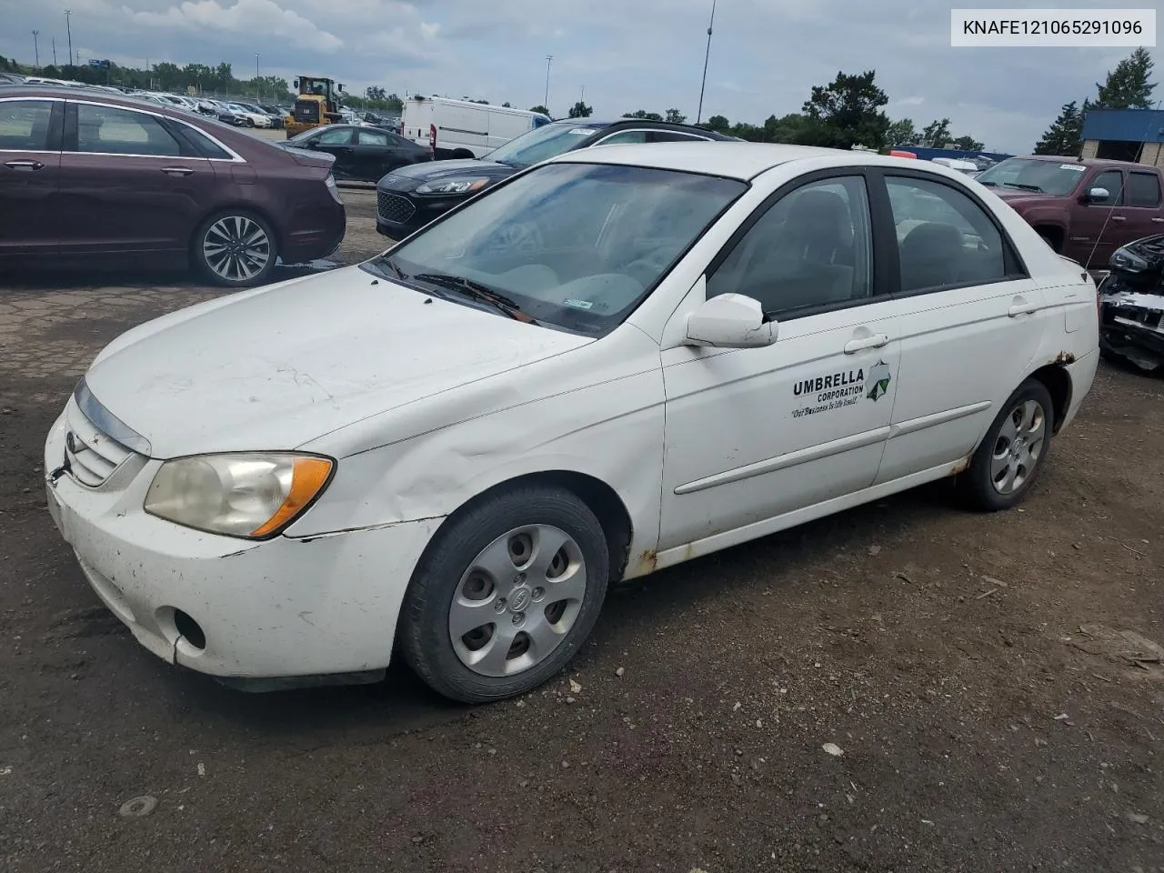 2006 Kia Spectra Lx VIN: KNAFE121065291096 Lot: 65343624