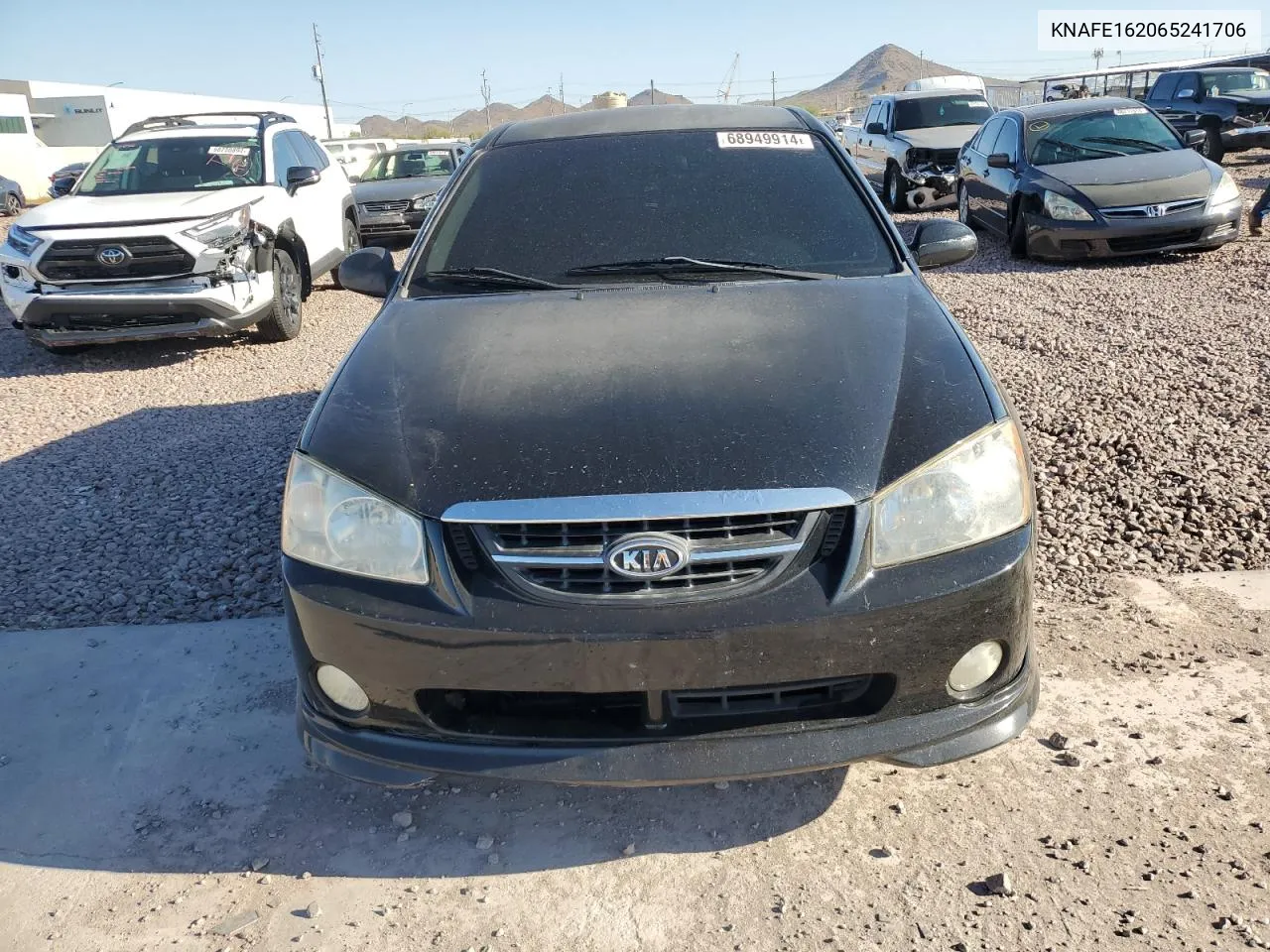 2006 Kia Spectra5 VIN: KNAFE162065241706 Lot: 68949914