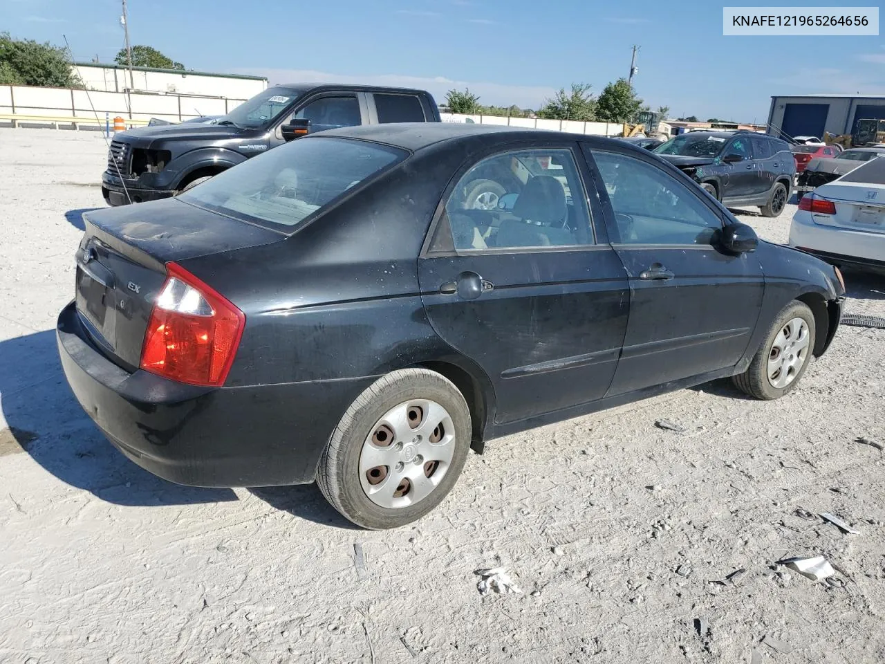 2006 Kia Spectra Lx VIN: KNAFE121965264656 Lot: 69724334