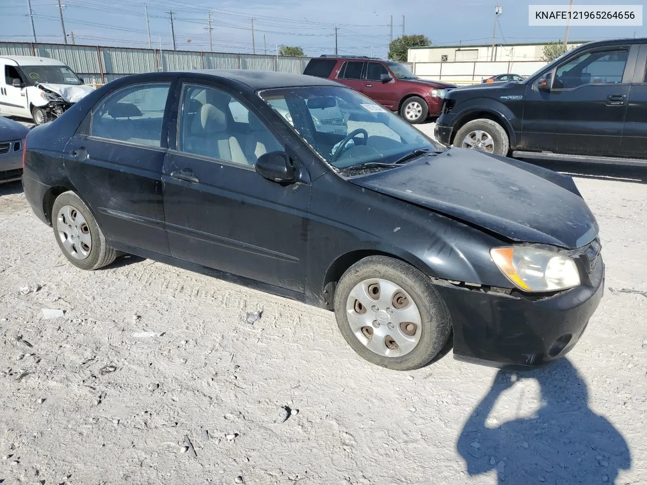 2006 Kia Spectra Lx VIN: KNAFE121965264656 Lot: 69724334