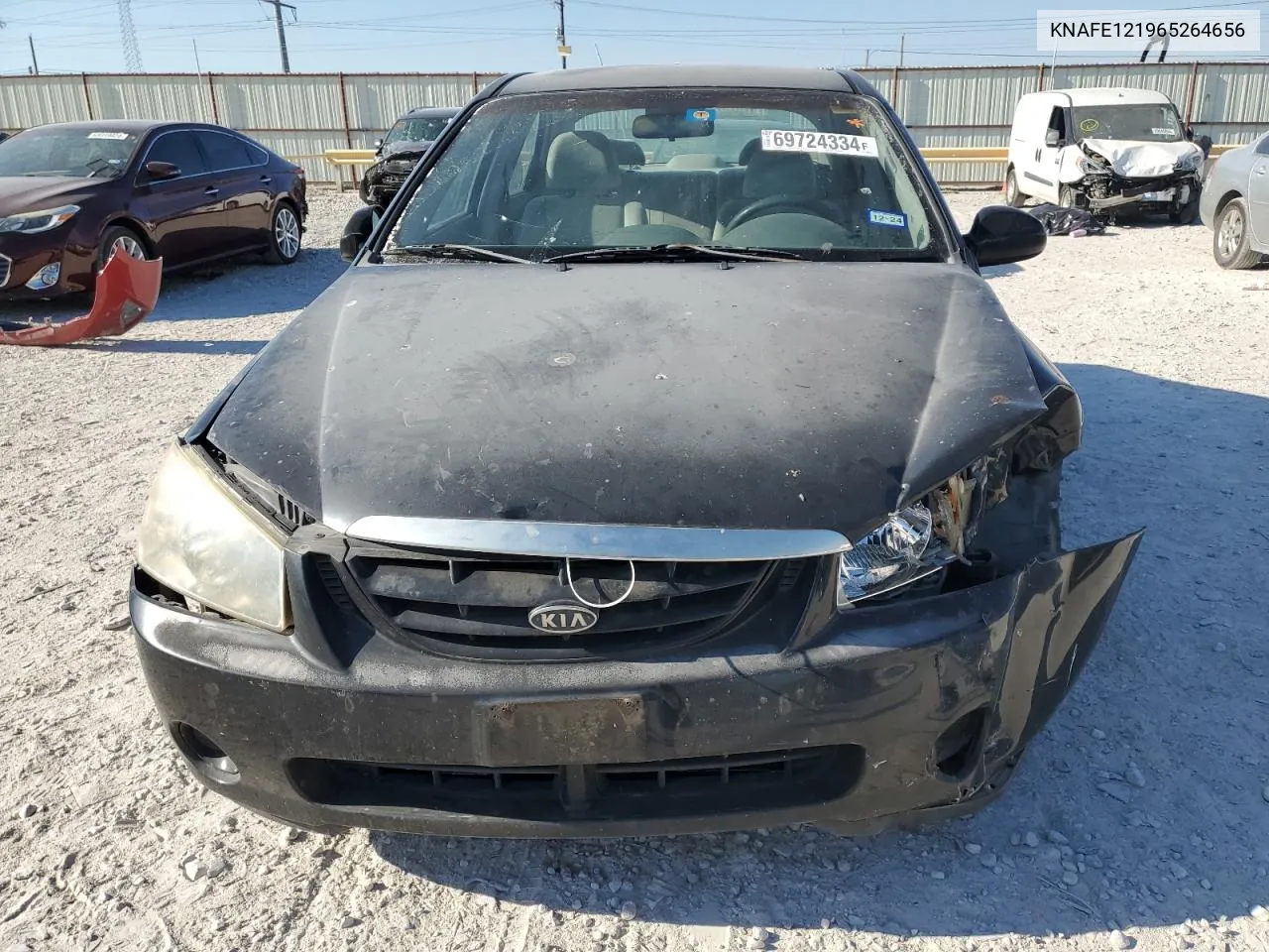 2006 Kia Spectra Lx VIN: KNAFE121965264656 Lot: 69724334