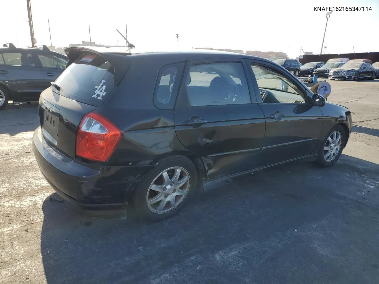 2006 Kia Spectra5 VIN: KNAFE162165347114 Lot: 70068094