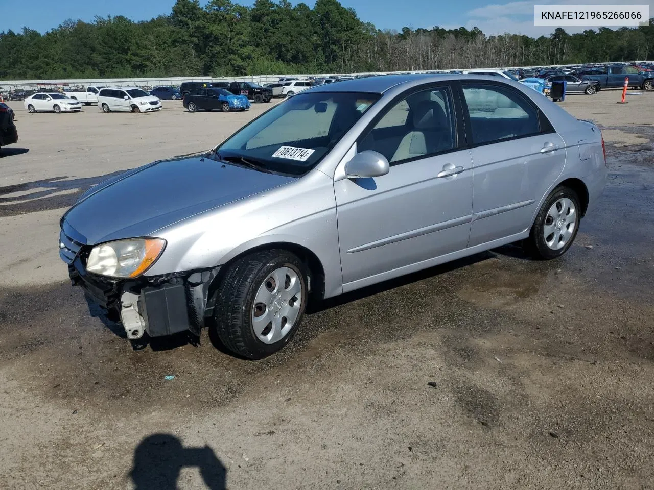 2006 Kia Spectra Lx VIN: KNAFE121965266066 Lot: 70613714