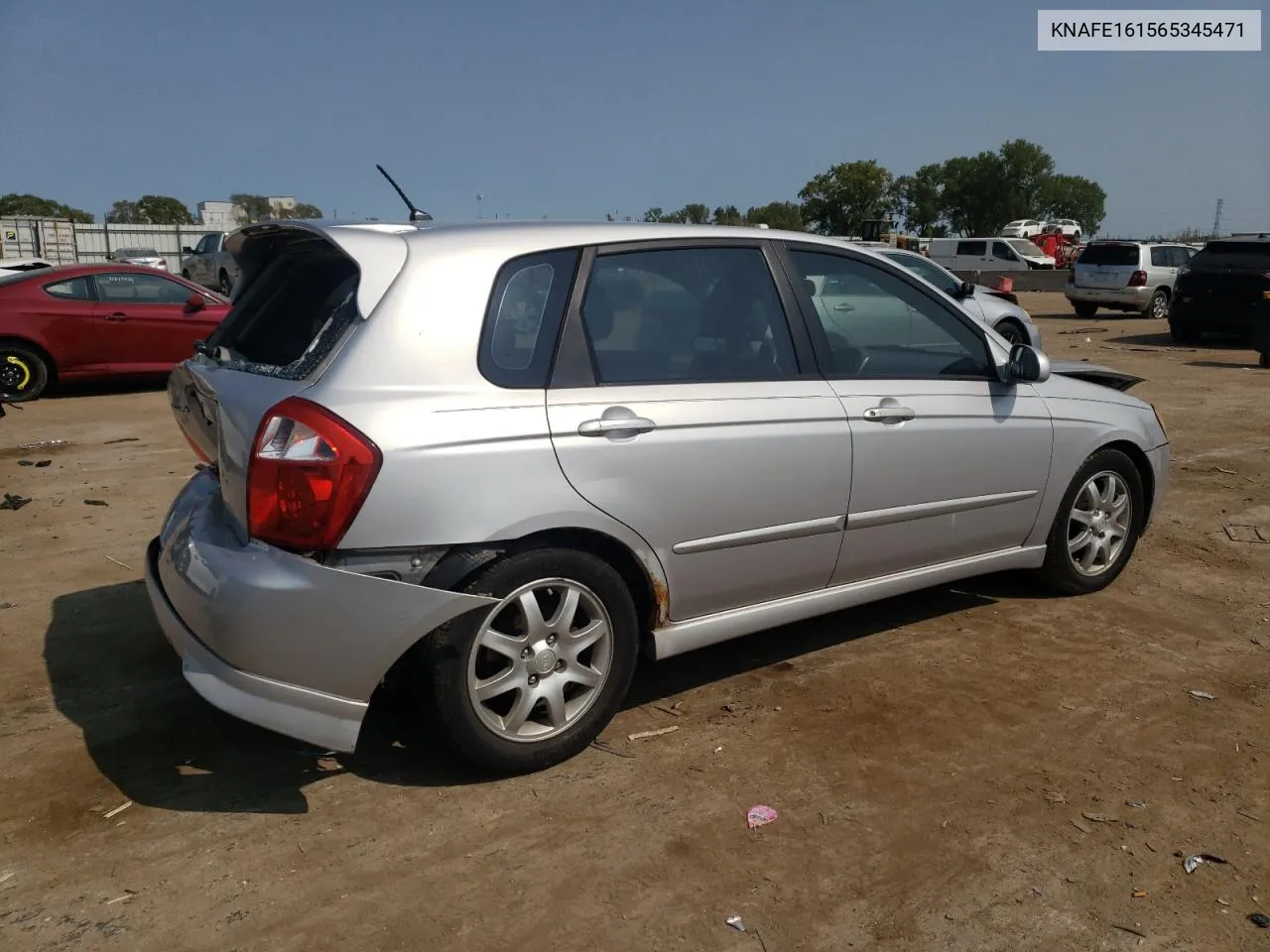 2006 Kia Spectra5 VIN: KNAFE161565345471 Lot: 70807474