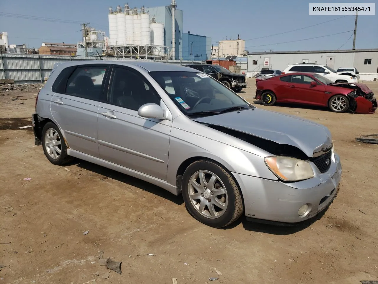 2006 Kia Spectra5 VIN: KNAFE161565345471 Lot: 70807474