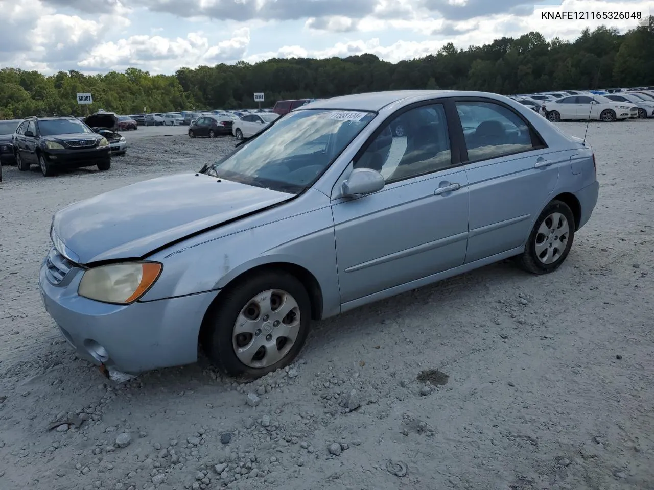 2006 Kia Spectra Lx VIN: KNAFE121165326048 Lot: 71588134