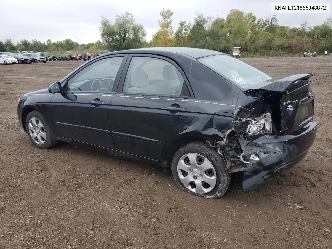 2006 Kia Spectra Lx VIN: KNAFE121865348872 Lot: 73588074