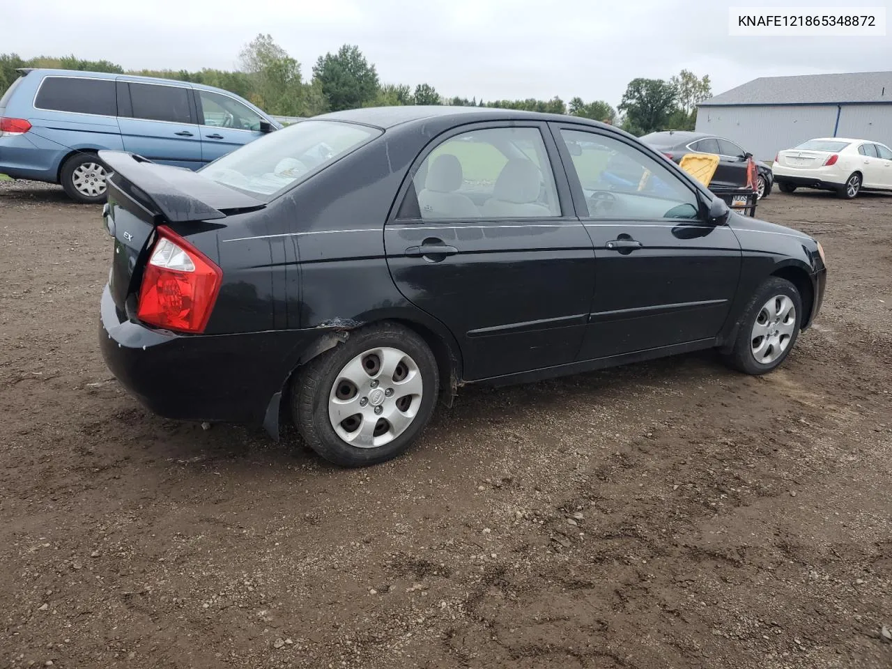 2006 Kia Spectra Lx VIN: KNAFE121865348872 Lot: 73588074