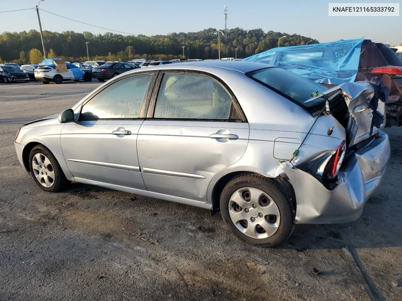 2006 Kia Spectra Lx VIN: KNAFE121165333792 Lot: 74641044