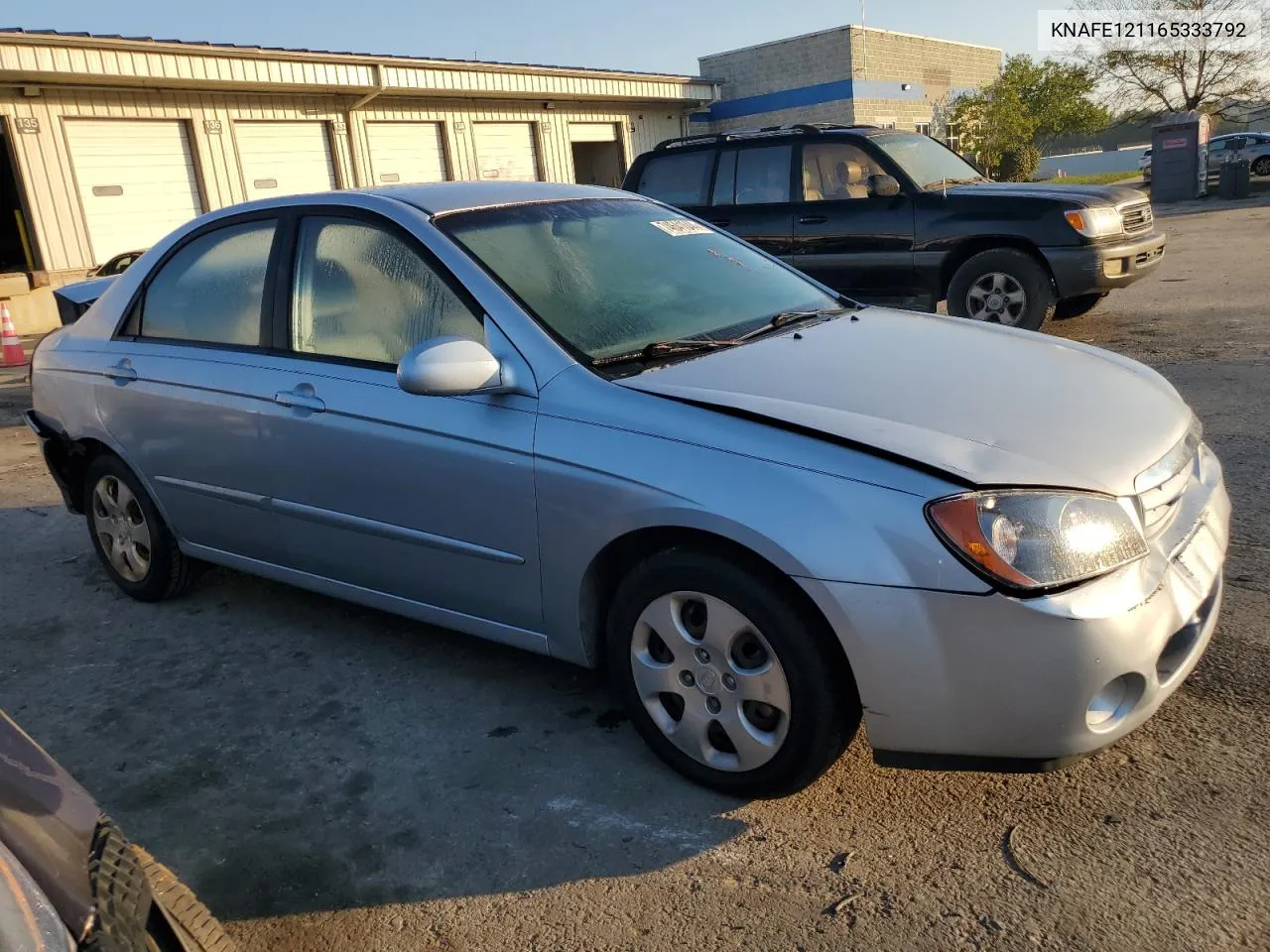 2006 Kia Spectra Lx VIN: KNAFE121165333792 Lot: 74641044