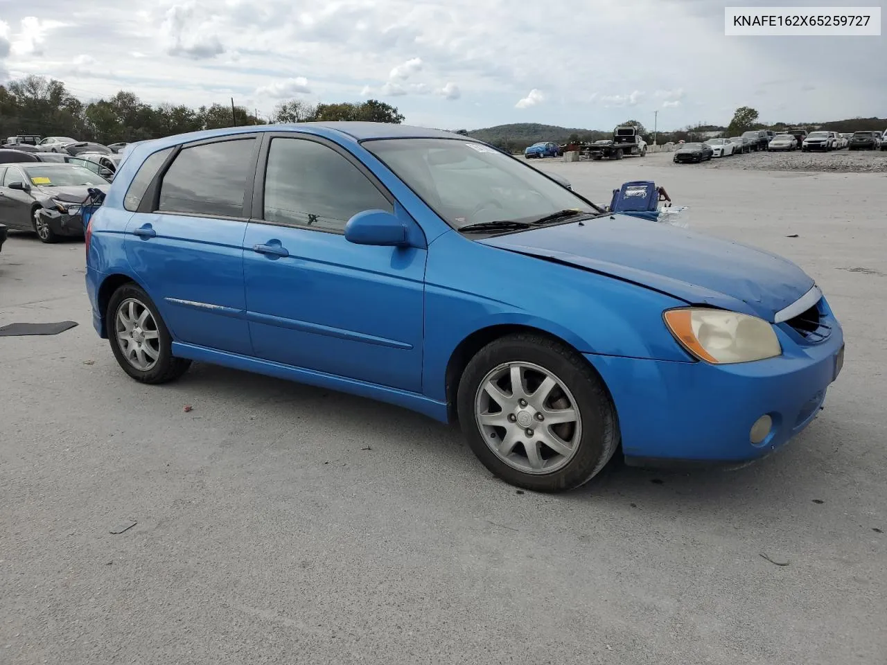 2006 Kia Spectra5 VIN: KNAFE162X65259727 Lot: 75470994