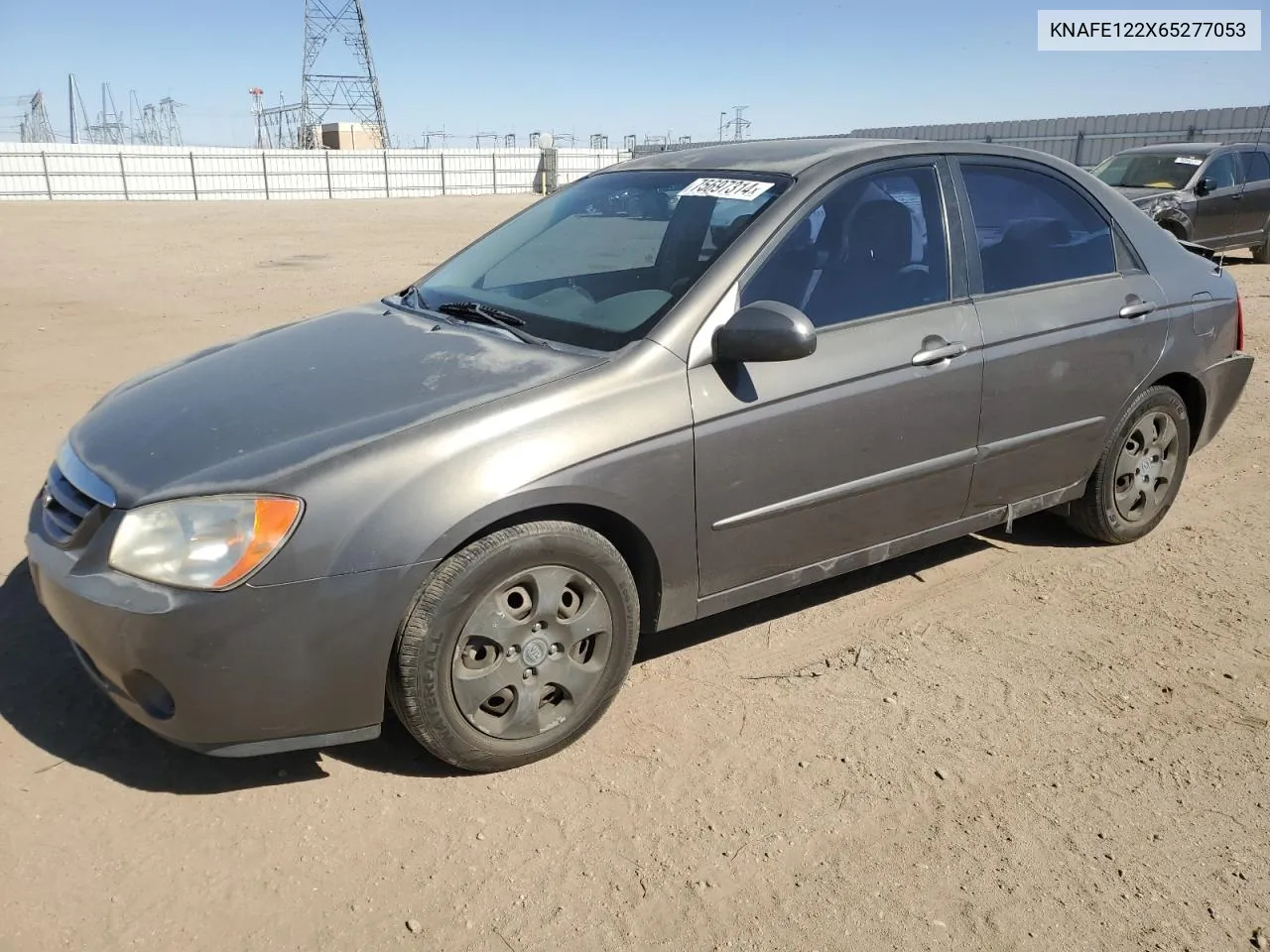 2006 Kia Spectra Lx VIN: KNAFE122X65277053 Lot: 75697314