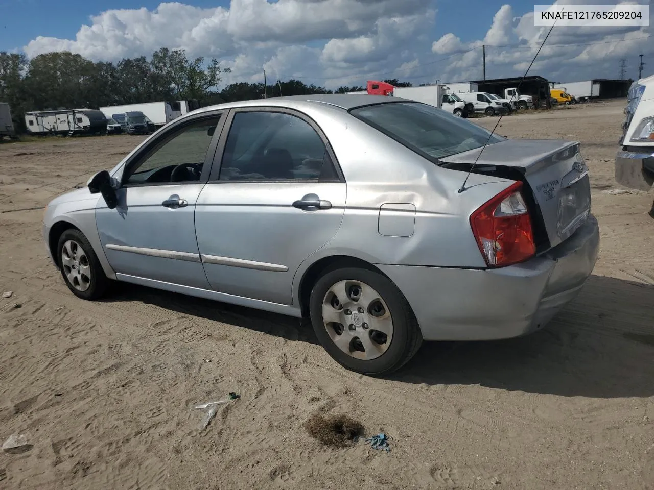 2006 Kia Spectra Lx VIN: KNAFE121765209204 Lot: 80182174