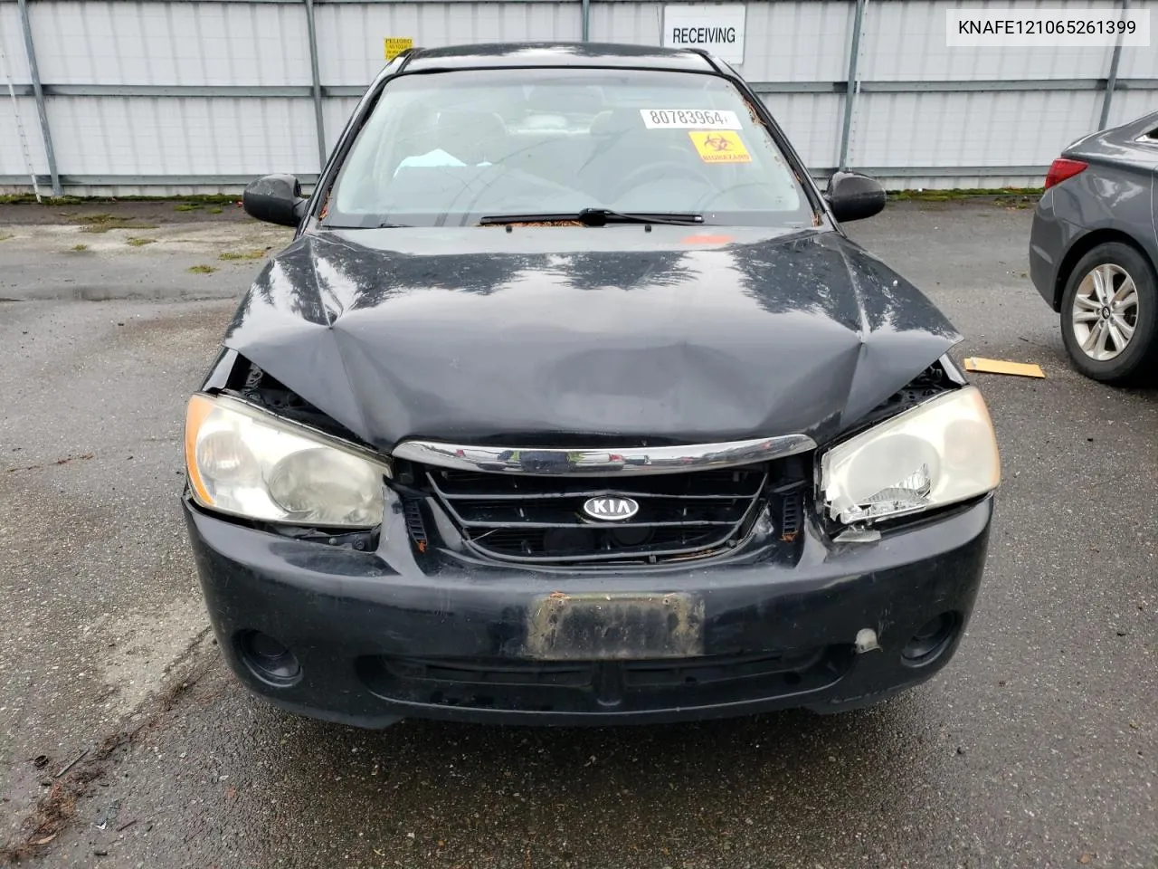 2006 Kia Spectra Lx VIN: KNAFE121065261399 Lot: 80783964