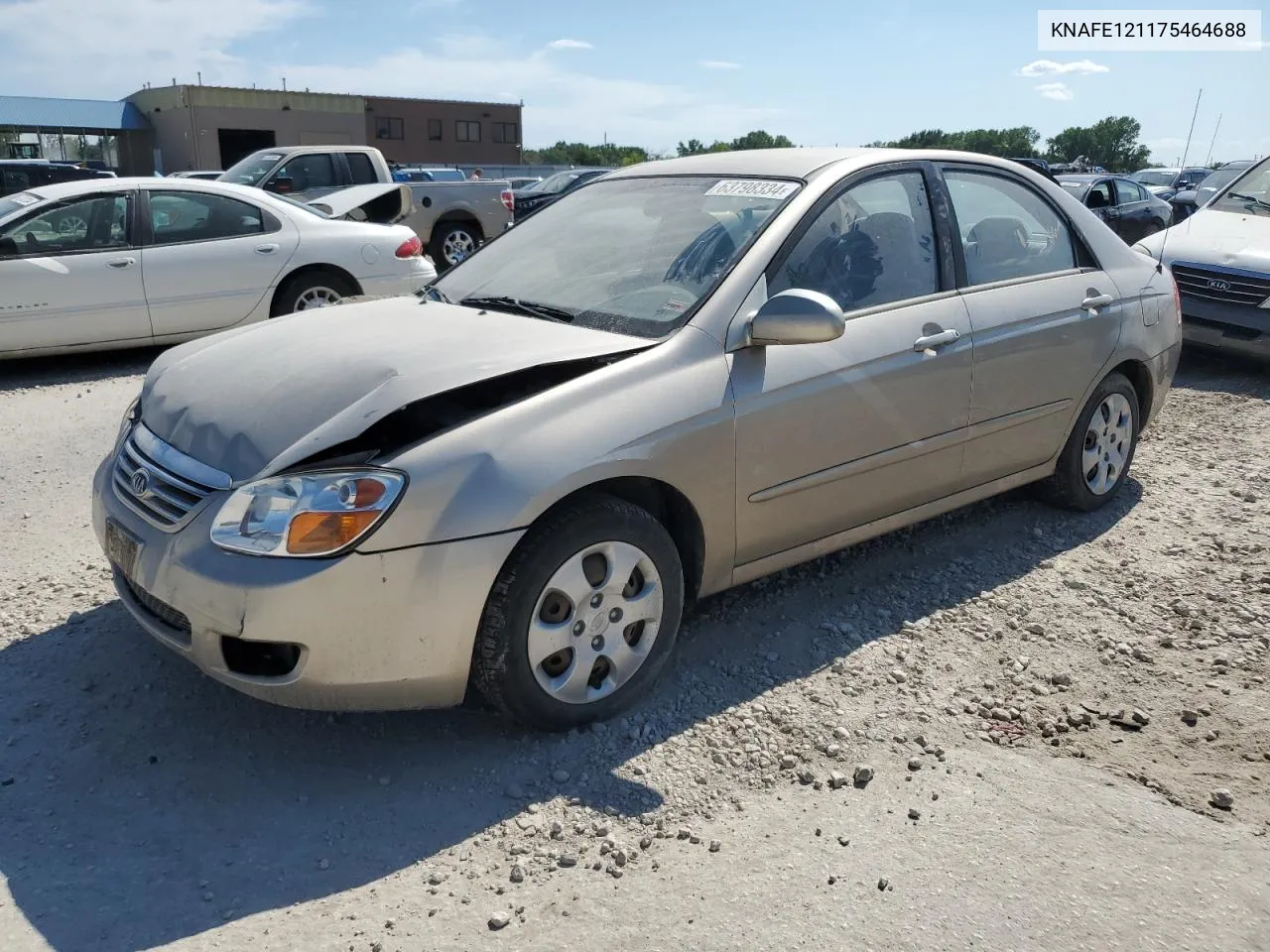 2007 Kia Spectra Ex VIN: KNAFE121175464688 Lot: 63798334