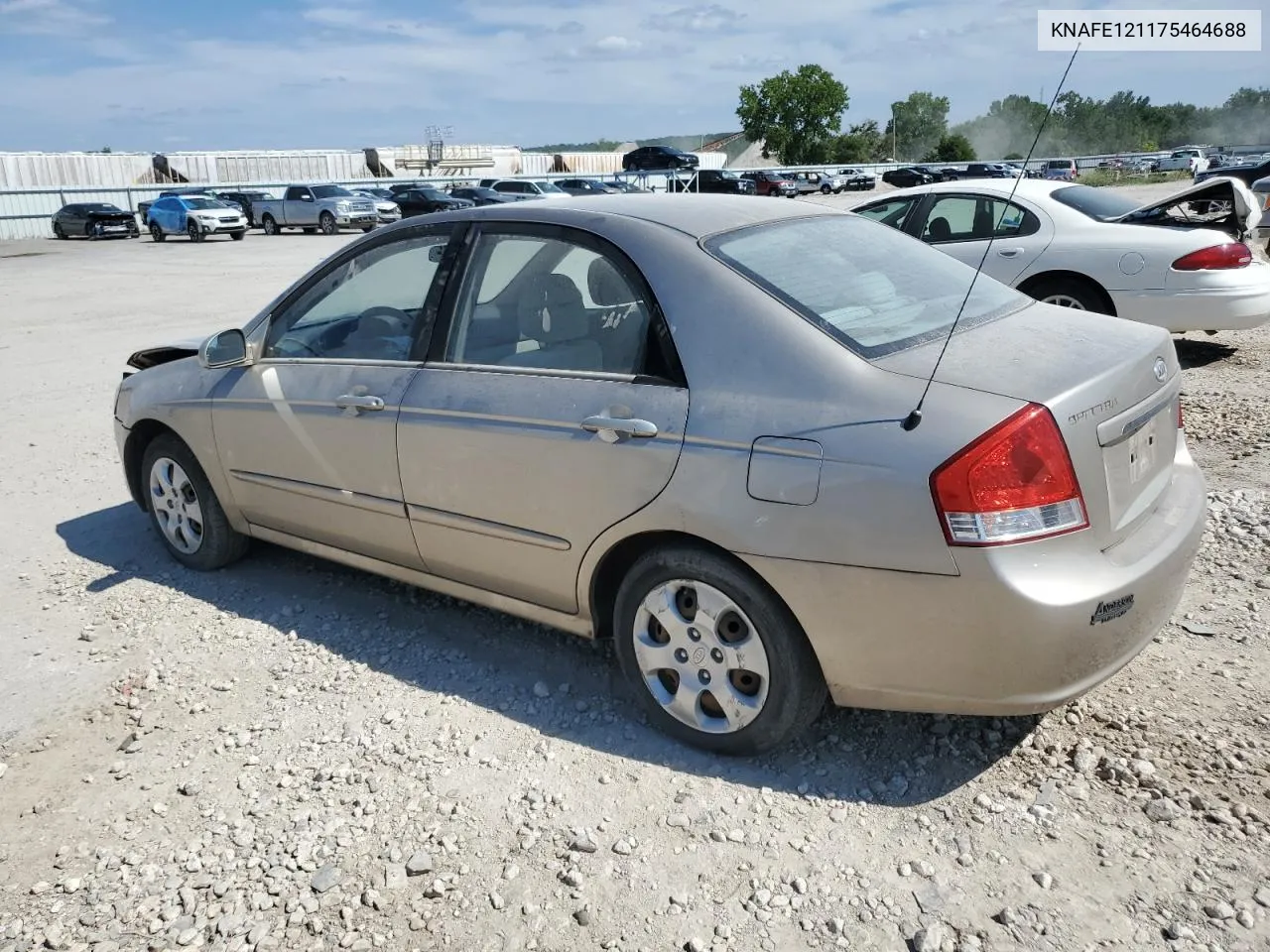 2007 Kia Spectra Ex VIN: KNAFE121175464688 Lot: 63798334