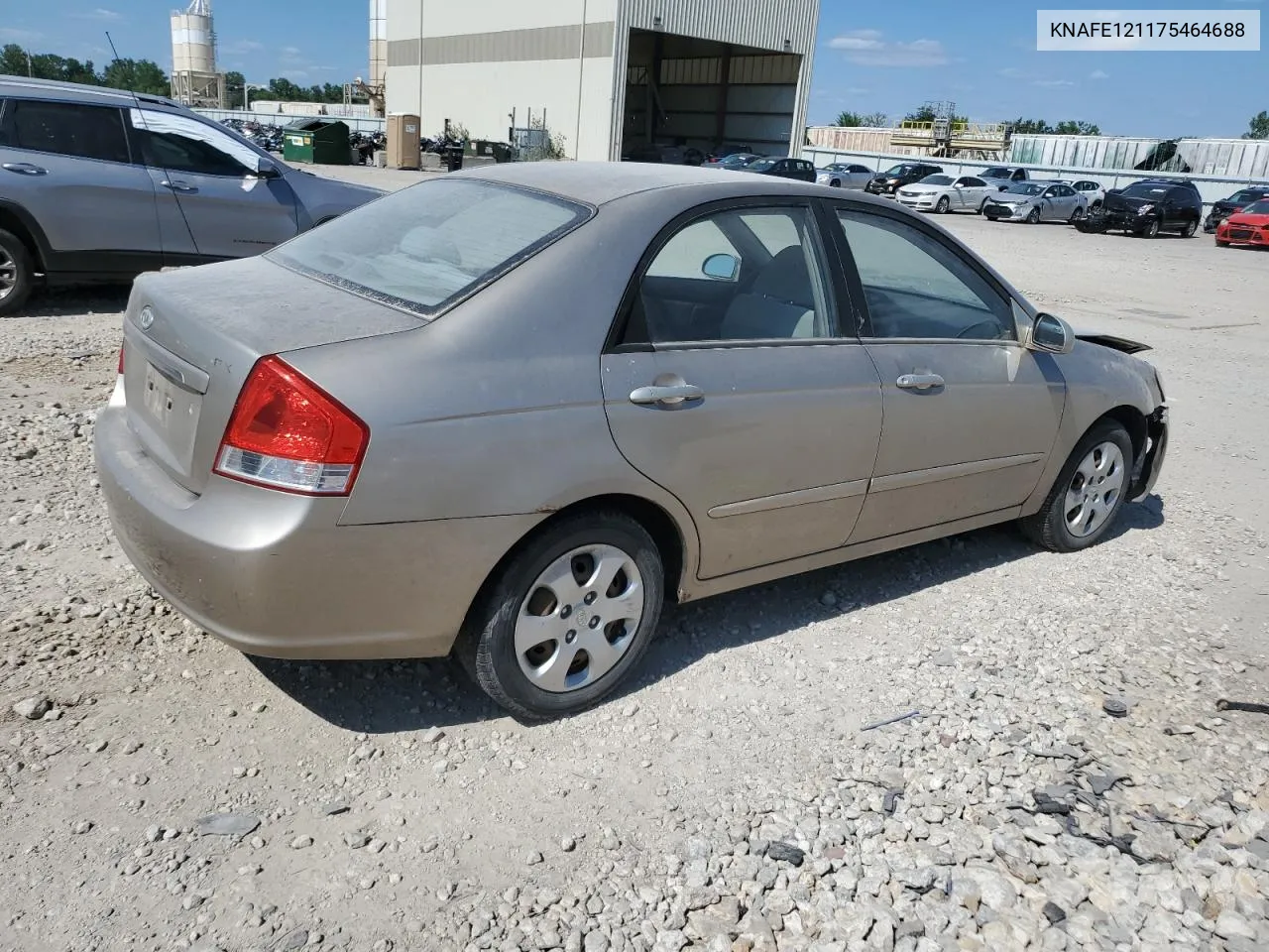 2007 Kia Spectra Ex VIN: KNAFE121175464688 Lot: 63798334