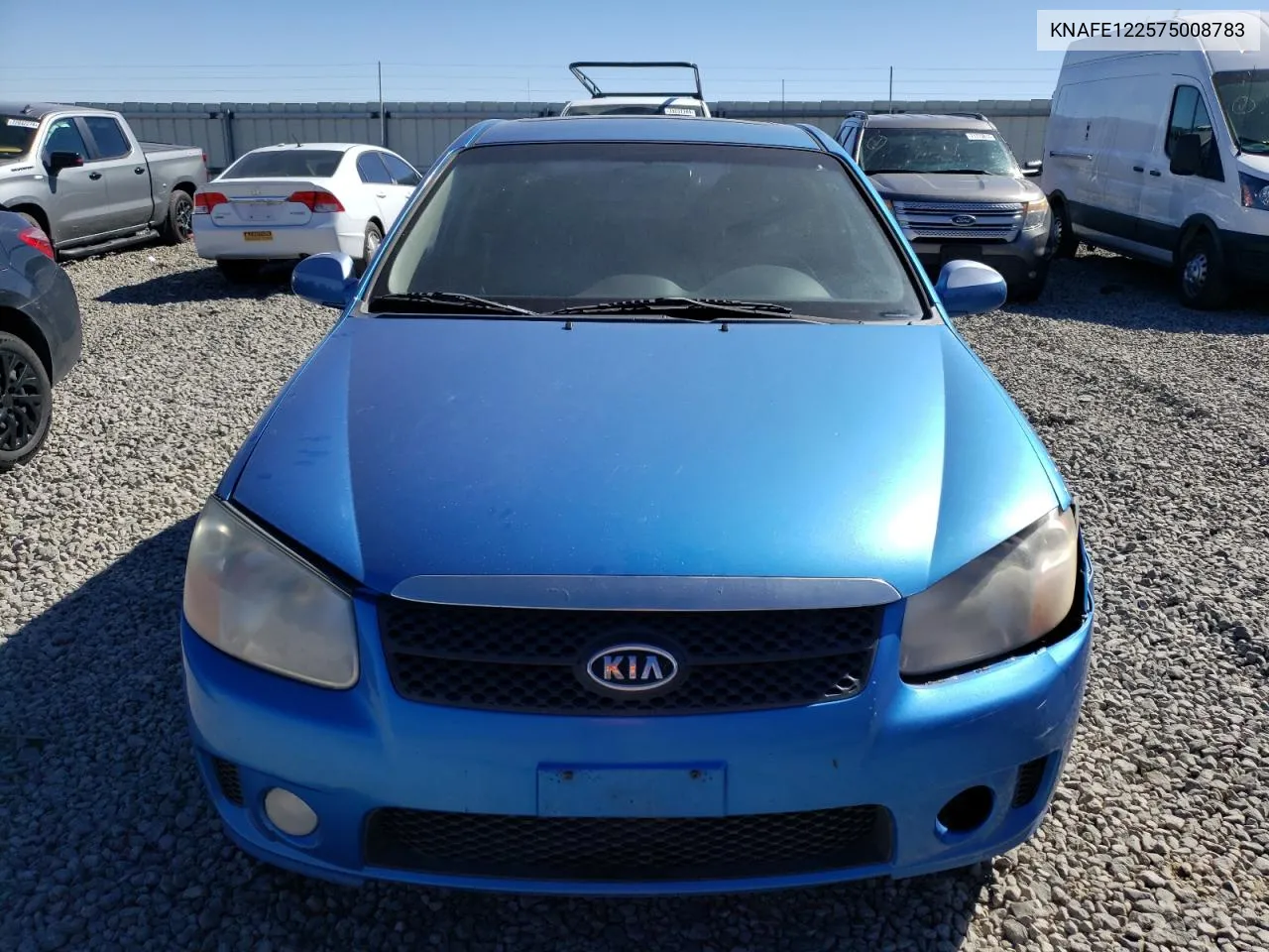 2007 Kia Spectra Ex VIN: KNAFE122575008783 Lot: 73116174