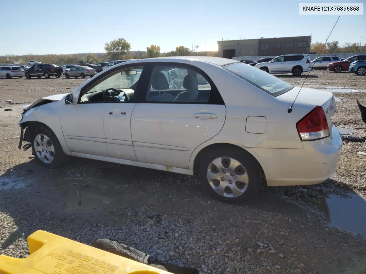 2007 Kia Spectra Ex VIN: KNAFE121X75396858 Lot: 77657334