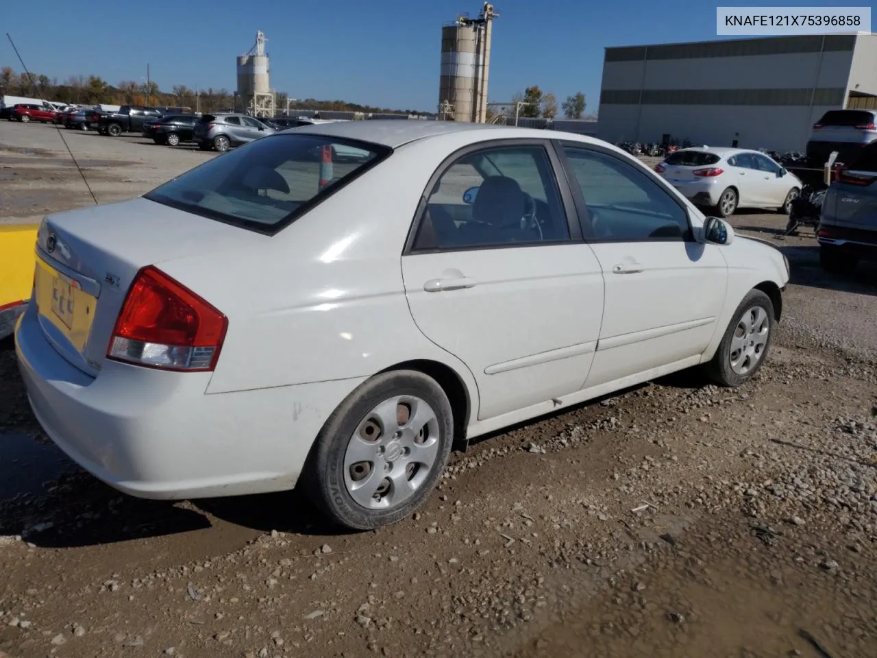 2007 Kia Spectra Ex VIN: KNAFE121X75396858 Lot: 77657334