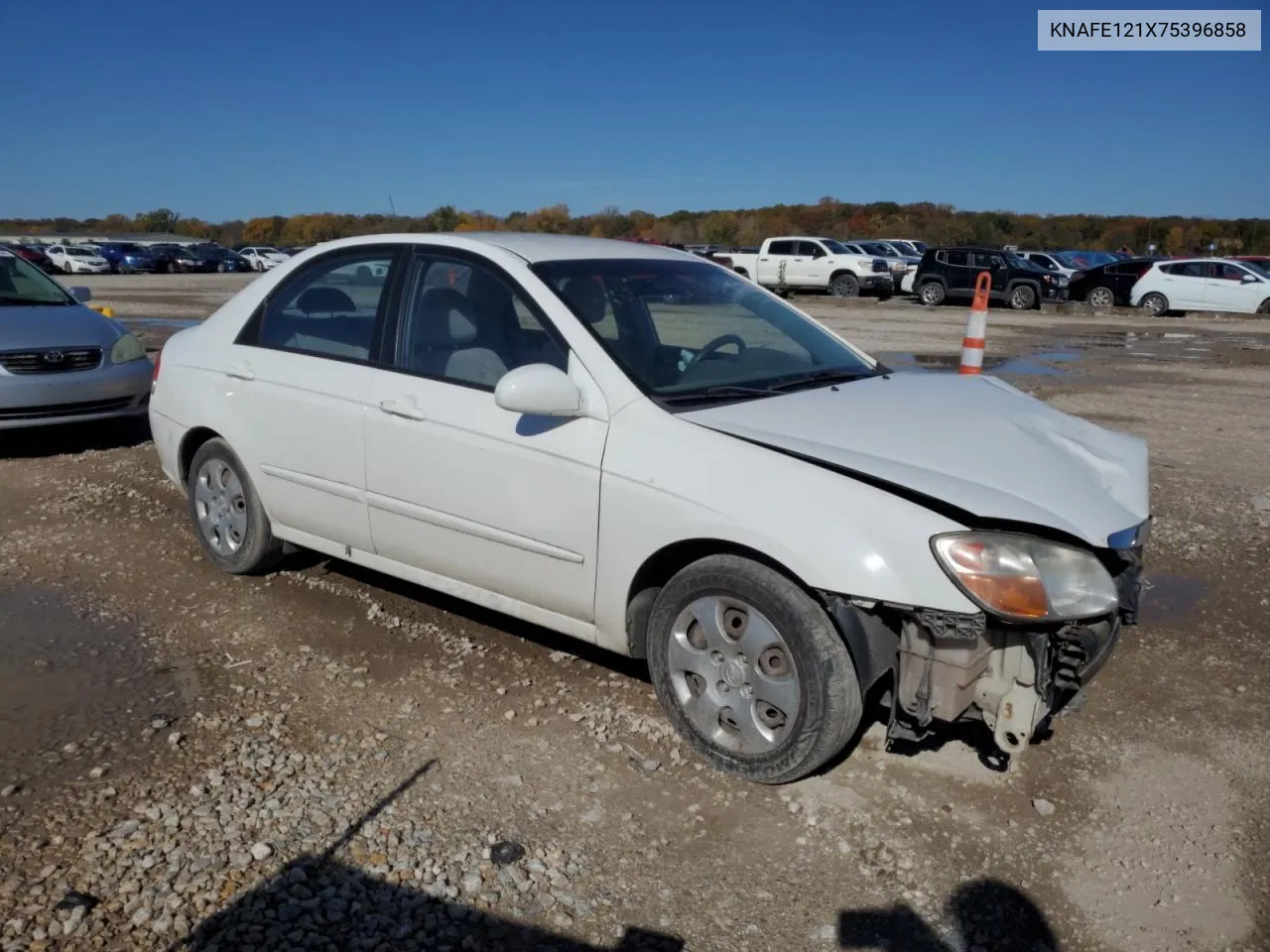 2007 Kia Spectra Ex VIN: KNAFE121X75396858 Lot: 77657334